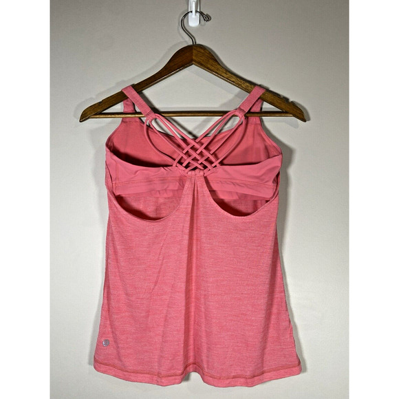 Lululemon‎ Sunset Salutation Tank Women’s Pink Crisscross Stewpot Racerback Top - Picture 2 of 3